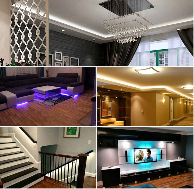 DC12V 16.4ft/M 5050RGB APP Smart Control WiFi LED Strip Light Kit, Work with Amazon Alexa and Google Home, 60LEDs/M, Multi-color Light Strip DC12V 16.4ft/M 5050RGB APP Smart Control WiFi LED Strip Light Kit, Work with Amazon Alexa and Google Home, 60LEDs/M, Multi-color Light Strip
